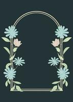 Floral frame ontwerp vector