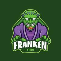 frankenstein tekenfilm mascotte logo vector