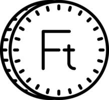 forint vector icoon ontwerp