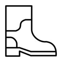schoenen of rubber bagageruimte vector icoon, lineal stijl icoon, van landbouw pictogrammen verzameling, geïsoleerd Aan wit achtergrond.