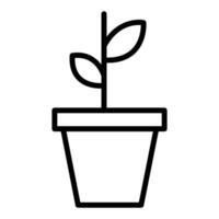 tuin vector icoon, lineal stijl icoon, van landbouw pictogrammen verzameling, geïsoleerd Aan wit achtergrond.