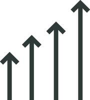 groei bedrijf icoon symbool vector afbeelding. illustratie van de vooruitgang schets infographic strategie ontwikkeling ontwerp beeld