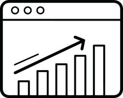 groei bedrijf icoon symbool vector afbeelding. illustratie van de vooruitgang schets infographic strategie ontwikkeling ontwerp beeld