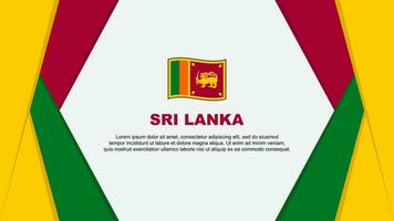 sri lanka vlag abstract achtergrond ontwerp sjabloon. sri lanka onafhankelijkheid dag banier tekenfilm vector illustratie. sri lanka ontwerp