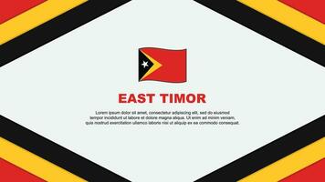 oosten- Timor vlag abstract achtergrond ontwerp sjabloon. oosten- Timor onafhankelijkheid dag banier tekenfilm vector illustratie. oosten- Timor sjabloon