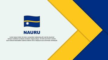 nauru vlag abstract achtergrond ontwerp sjabloon. nauru onafhankelijkheid dag banier tekenfilm vector illustratie. nauru sjabloon