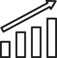 groei bedrijf icoon symbool vector afbeelding. illustratie van de vooruitgang schets infographic strategie ontwikkeling ontwerp beeld