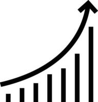 groei bedrijf icoon symbool vector afbeelding. illustratie van de vooruitgang schets infographic strategie ontwikkeling ontwerp beeld