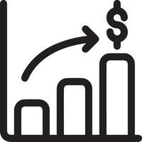 groei bedrijf icoon symbool vector afbeelding. illustratie van de vooruitgang schets infographic strategie ontwikkeling ontwerp beeld