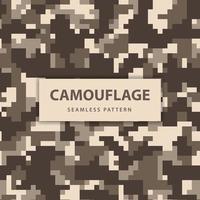 leger en leger pixel camouflage naadloos patroon vector