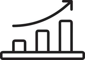 groei bedrijf icoon symbool vector afbeelding. illustratie van de vooruitgang schets infographic strategie ontwikkeling ontwerp beeld