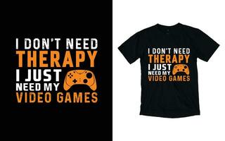 gaming typografie t-shirt ontwerp vector