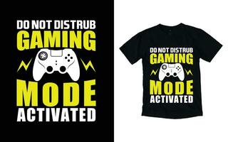 gaming typografie t-shirt ontwerp vector