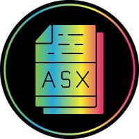 asx het dossier formaat vector icoon ontwerp