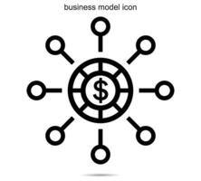 bedrijf model- icoon, vector illustratie