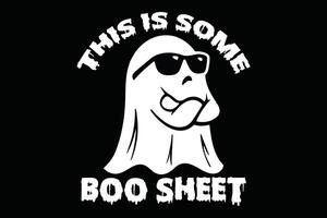 deze is sommige boe vel grappig halloween geest t-shirt ontwerp vector