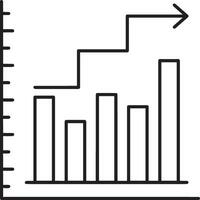 groei bedrijf icoon symbool vector afbeelding. illustratie van de vooruitgang schets infographic strategie ontwikkeling ontwerp beeld