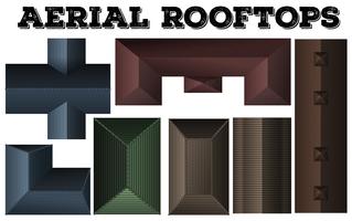 Ander ontwerp van daken vector