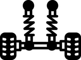 solide icoon voor suspensie vector