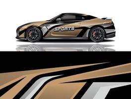 sport auto sticker wrap ontwerp vector