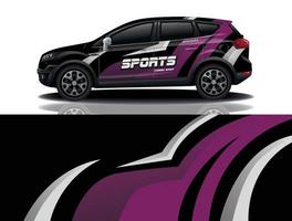 sport auto sticker wrap ontwerp vector