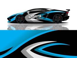 sport auto sticker wrap ontwerp vector