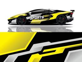 sport auto sticker wrap ontwerp vector