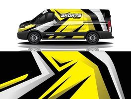 auto wrap grafische race abstracte achtergrond voor wrap en vinyl sticker vector