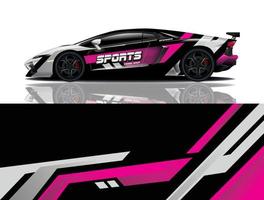 sport auto sticker wrap ontwerp vector