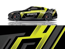 auto wrap grafische race abstracte achtergrond voor wrap en vinyl sticker vector