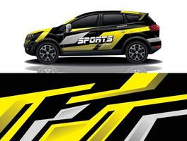 sport auto sticker wrap ontwerp vector