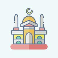 icoon Damascus. verwant naar hoofdstad symbool. tekening stijl. gemakkelijk ontwerp bewerkbaar. gemakkelijk illustratie vector