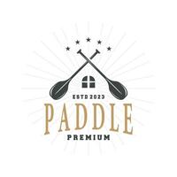 peddelen logo, boot peddelen ontwerp vector illustratie symbool gemakkelijk ontwerp