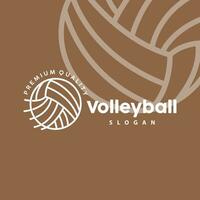 volleybal logo, sport gemakkelijk ontwerp, illustratie sjabloon vector