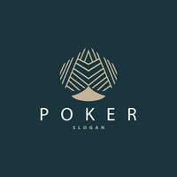 poker kaart logo klassiek vector het gokken spel ontwerp gemakkelijk symbool sjabloon