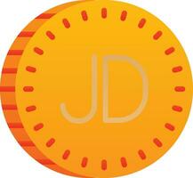 Jordaans dinar vector icoon ontwerp