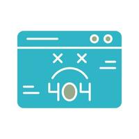 404-fout vectorpictogram vector