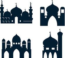 moskee Ramadan Islam vorm geven aan. vector illustratie