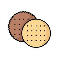 biscuit icoon vector ontwerp sjabloon gemakkelijk en schoon