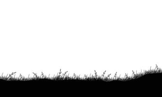 vector riet in weide gras panoramisch achtergrond ontwerp