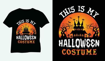 deze is mijn halloween kostuum, halloween t-shirt vector