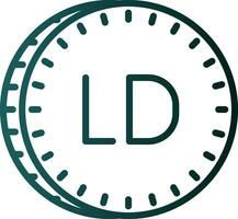 Libisch dinar vector icoon ontwerp