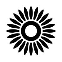 zonnebloem vector glyph icoon voor persoonlijk en reclame gebruiken.