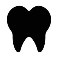 tanden vector glyph icoon voor persoonlijk en reclame gebruiken.