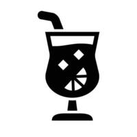 cocktail vector glyph icoon voor persoonlijk en reclame gebruiken.