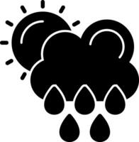 regenachtig dag vector icoon ontwerp