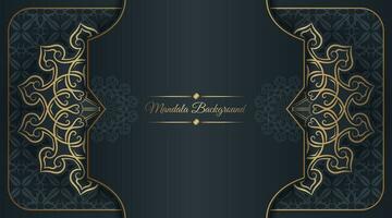 luxe achtergrond met mandala ornament vector