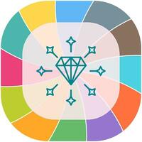 diamant vector pictogram