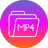 mp4 vector icoon ontwerp