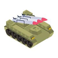 militaire kruiser tank vector